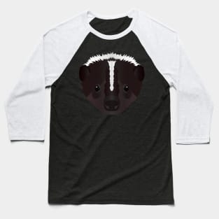 Baby Skunk Face Baseball T-Shirt